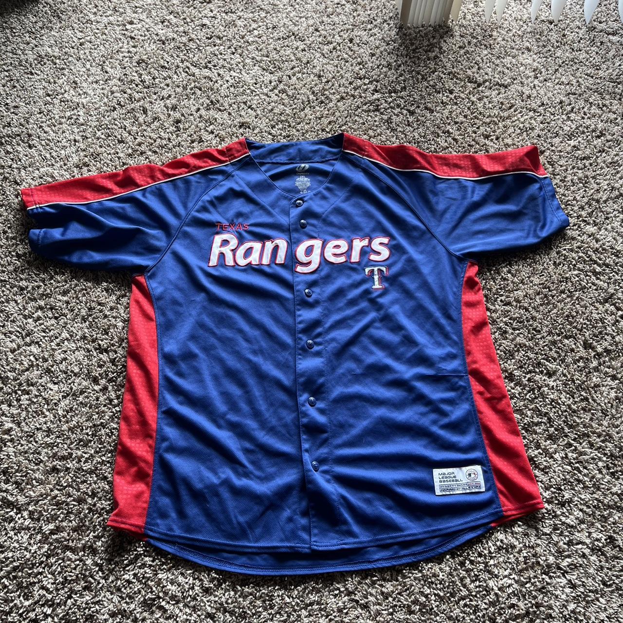Texas Rangers Jersey Size XL by Dynasty Gray
