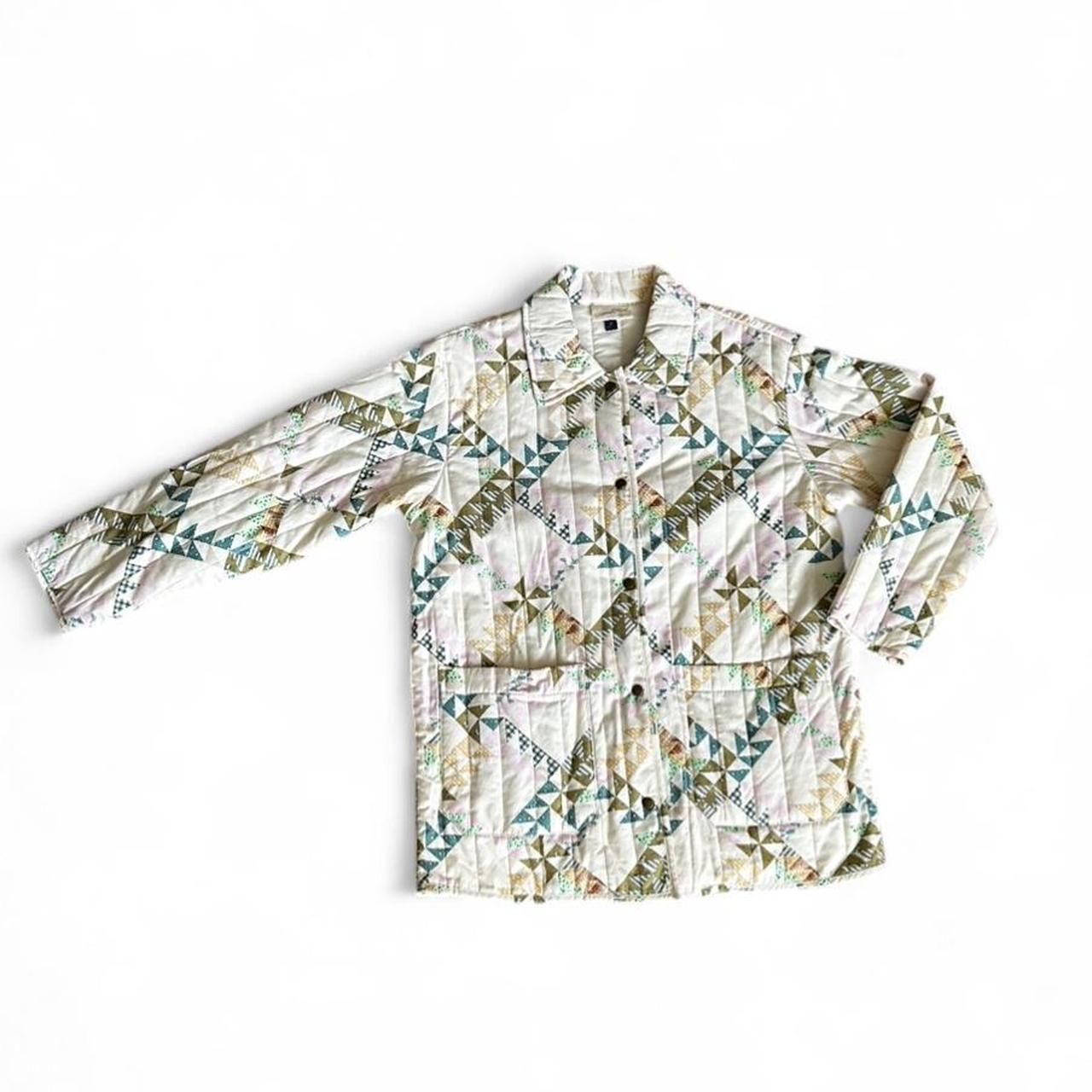 Universal Thread Women's Jacket - White/Multi - M… - image 1