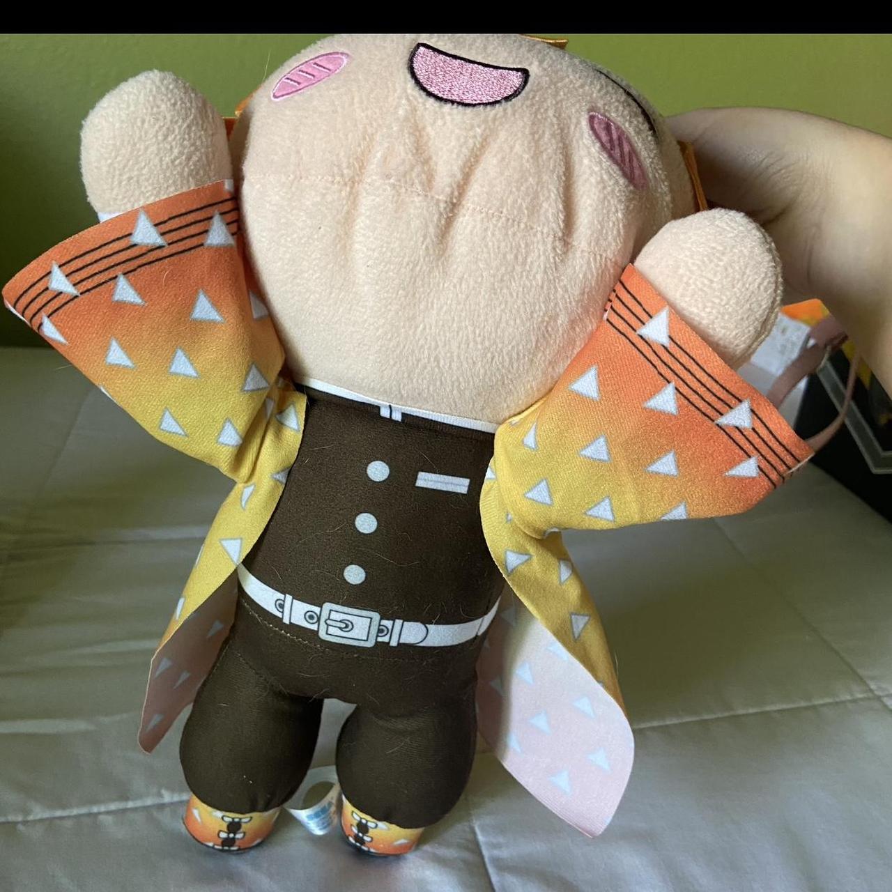 Cute Zenitsu demon slayer laying down plushie.... - Depop