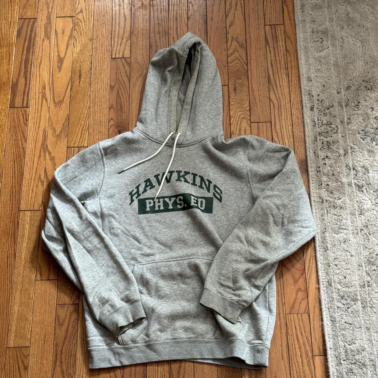 Pullover Hoodie Nike Stranger Things Hoodie Grey Grey Hawkins Nike