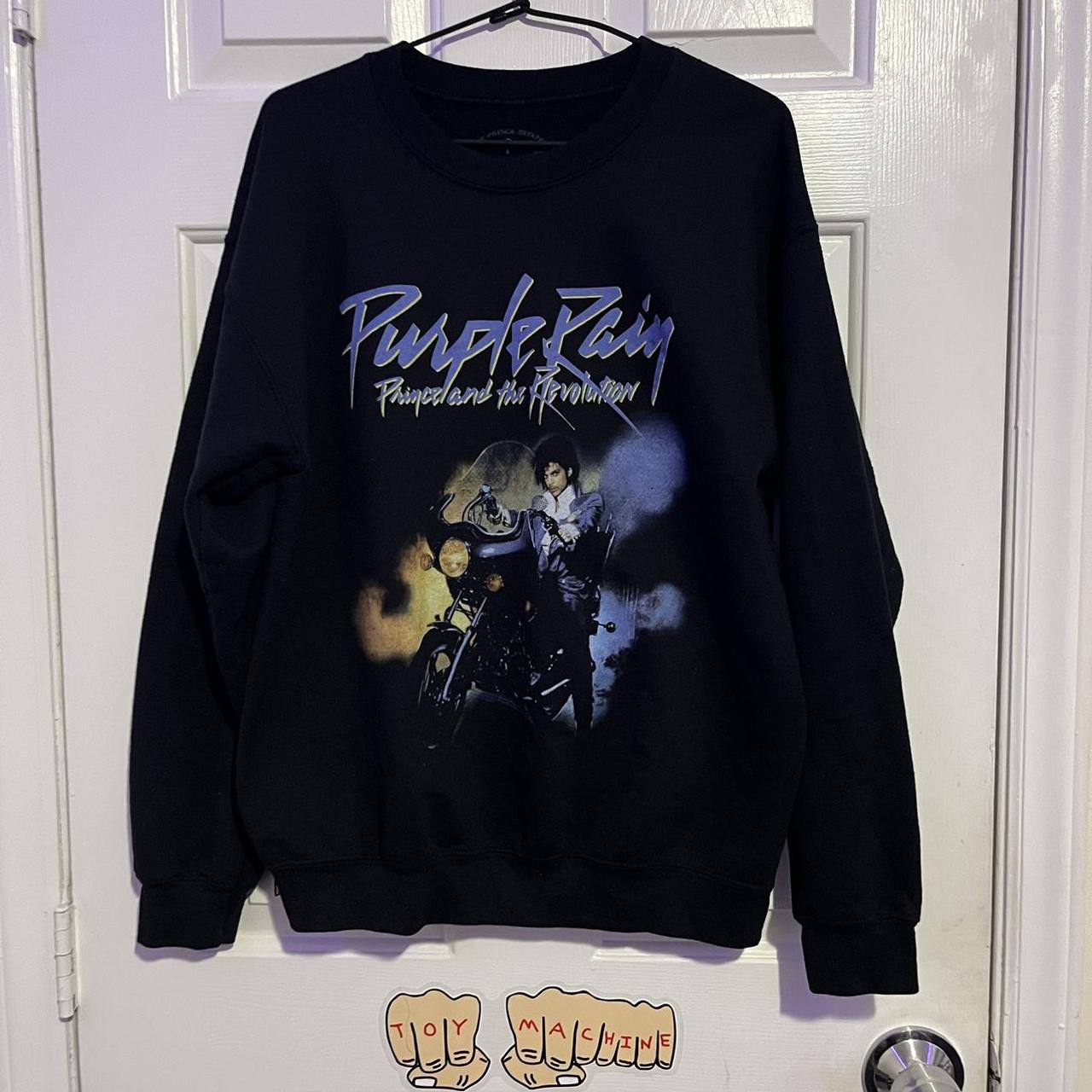 Prince Men's Black and Purple Sweatshirt | Depop