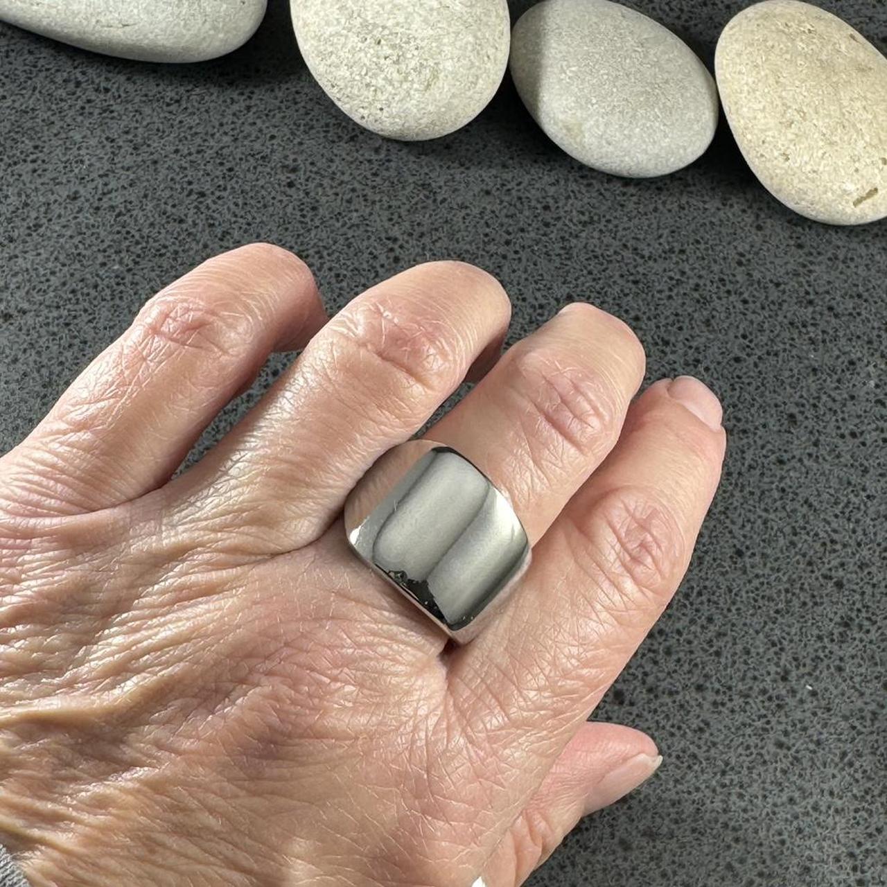 Women's Ring - Silver – Handcrafted simple polish… - image 5