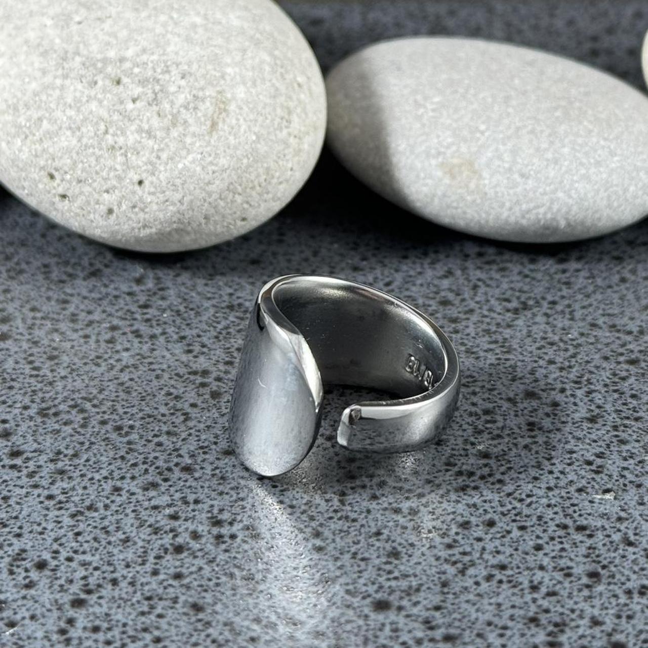 Women's Ring - Silver – Handcrafted simple polish… - image 7