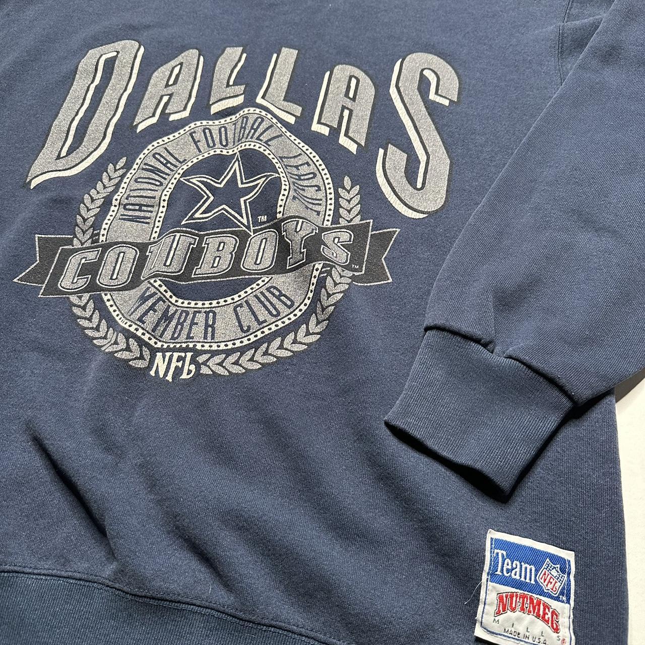 Vintage Nutmeg Dallas Cowboys hoodie in navy. From - Depop