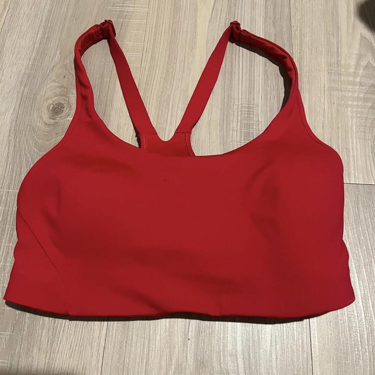 Lululemon Women's Red Bra Depop