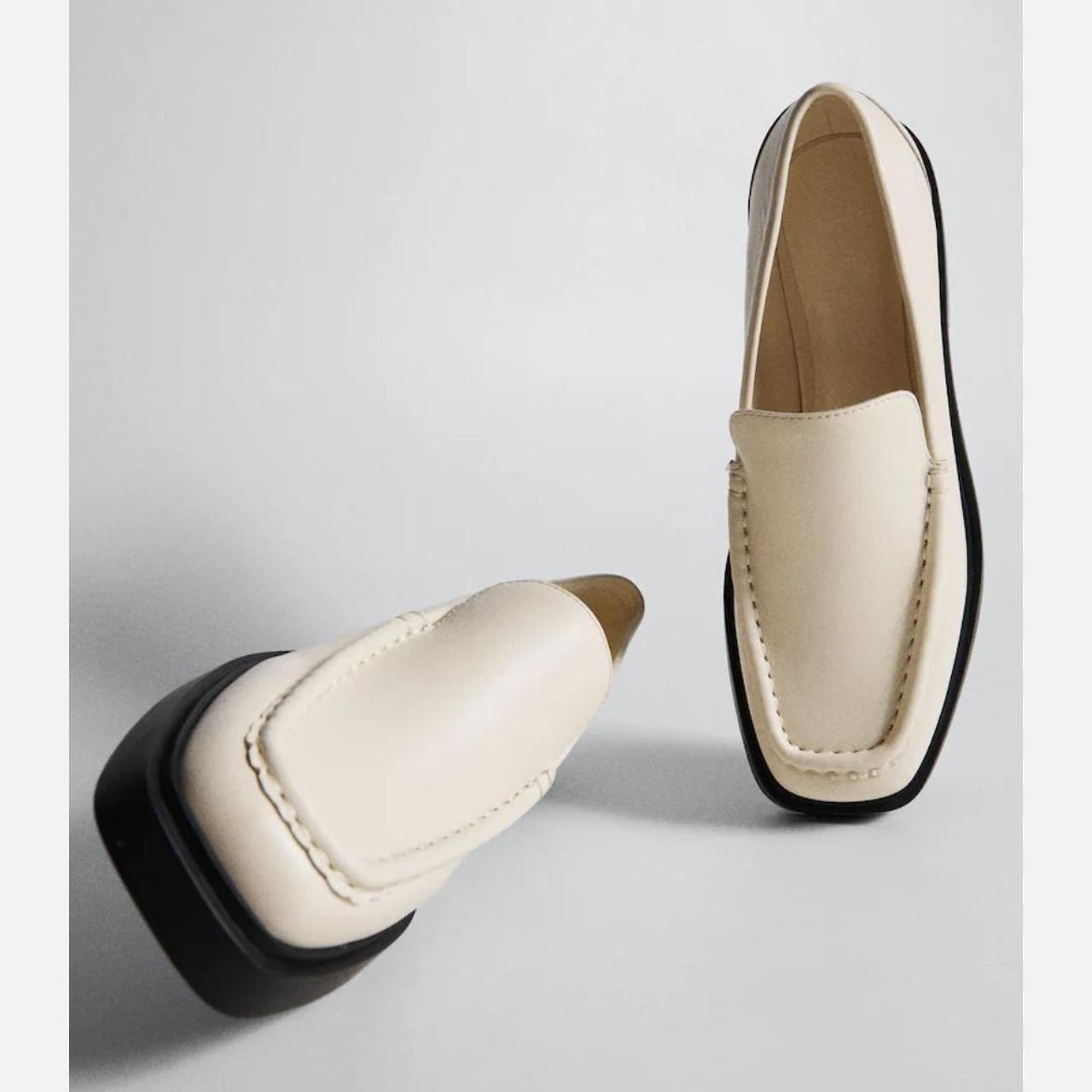 Mango best sale white loafers