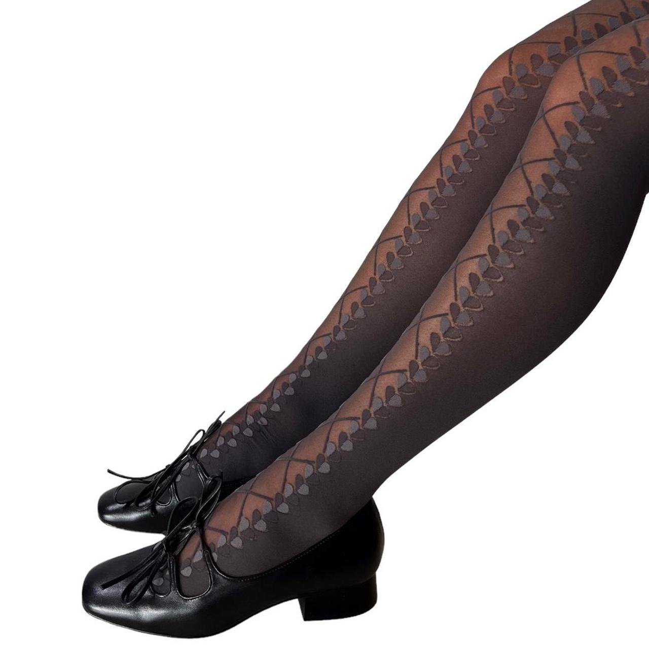 Anna Sui Women's Black and Grey Hosiery-tights (3)