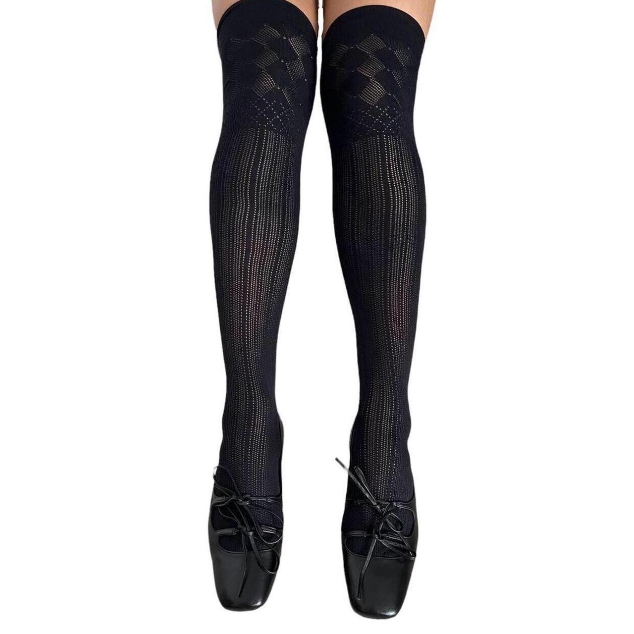 Vivienne Westwood Women's Black Hosiery-tights | Depop