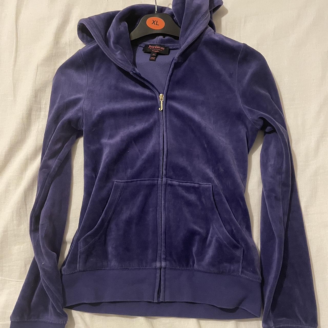 Juicy Couture Velvet Purple Zip Up Hoodie Labelled Depop 2973