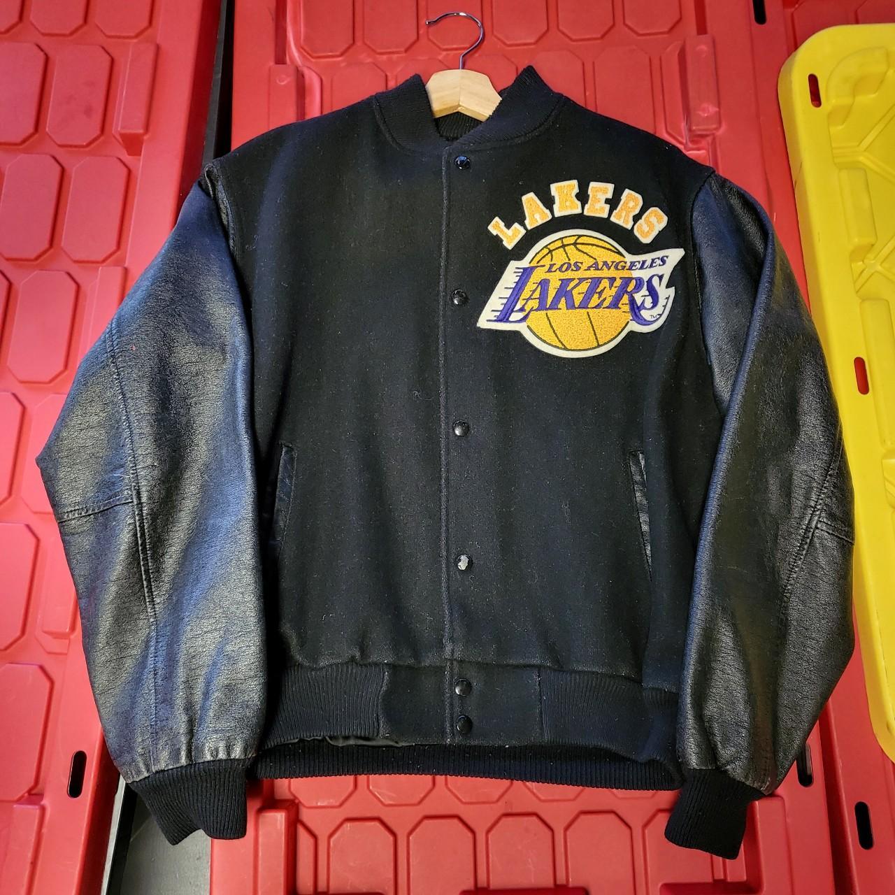 Vintage Lakers Varsity Jacket Size Lg Excellent Cond - clothing