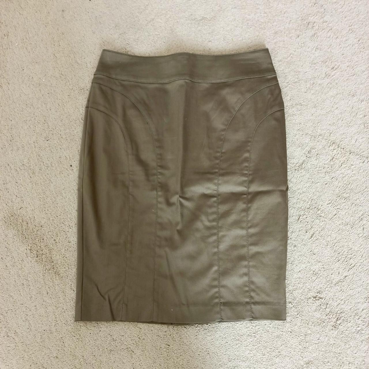 H m khaki abnormal pencil skirt