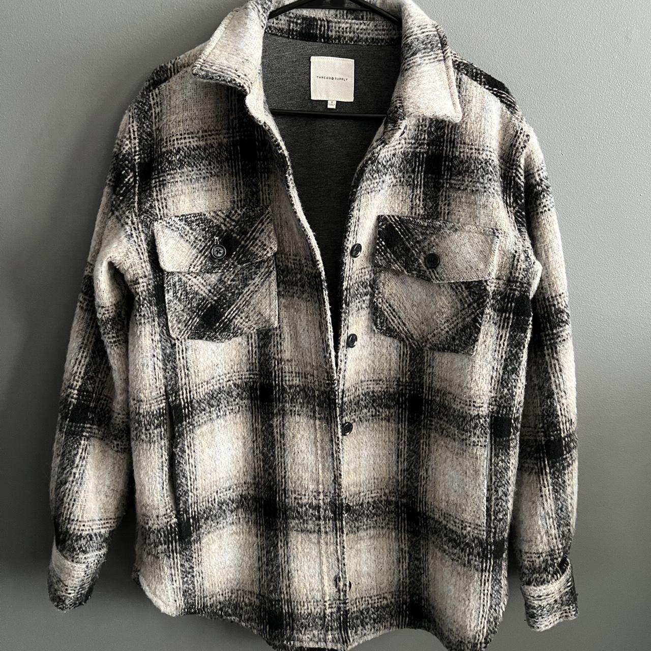 Women's Shacket Jacket - Multi/Black - S – Thread… - image 1