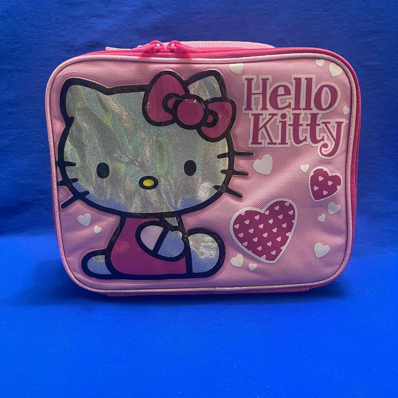 Sanrio Hello Kitty Lunch Box pink glitter... Depop