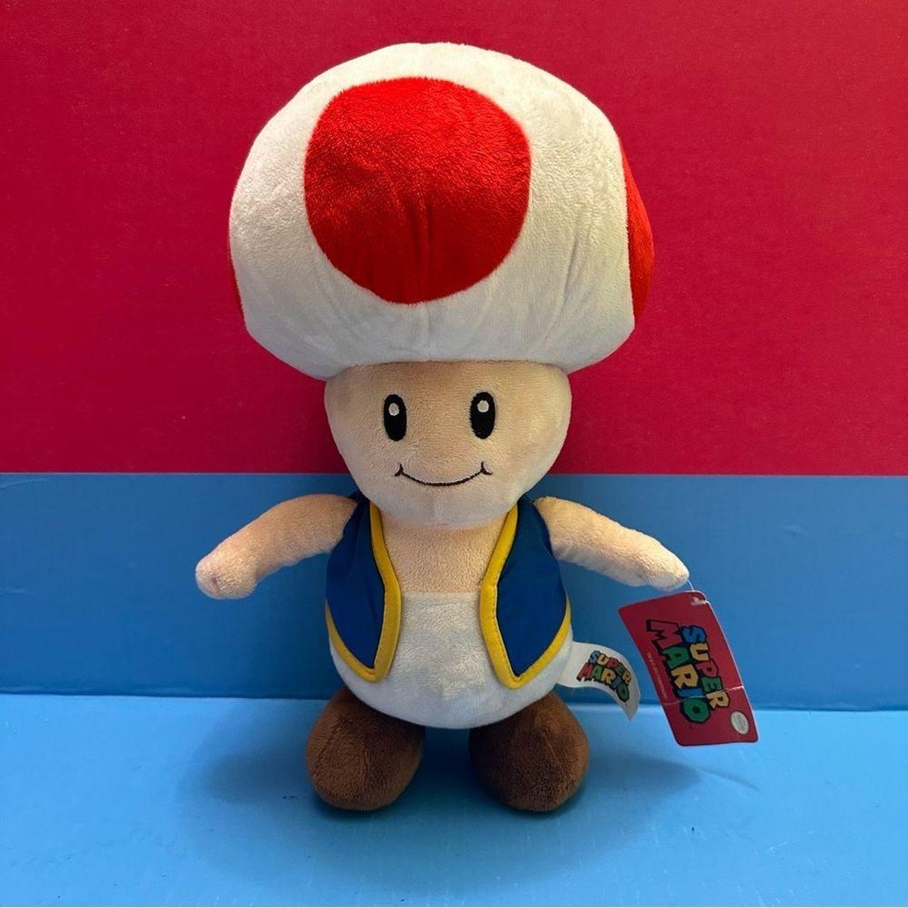 Giant deals Toad mushroom plush Super Mario Nintendo