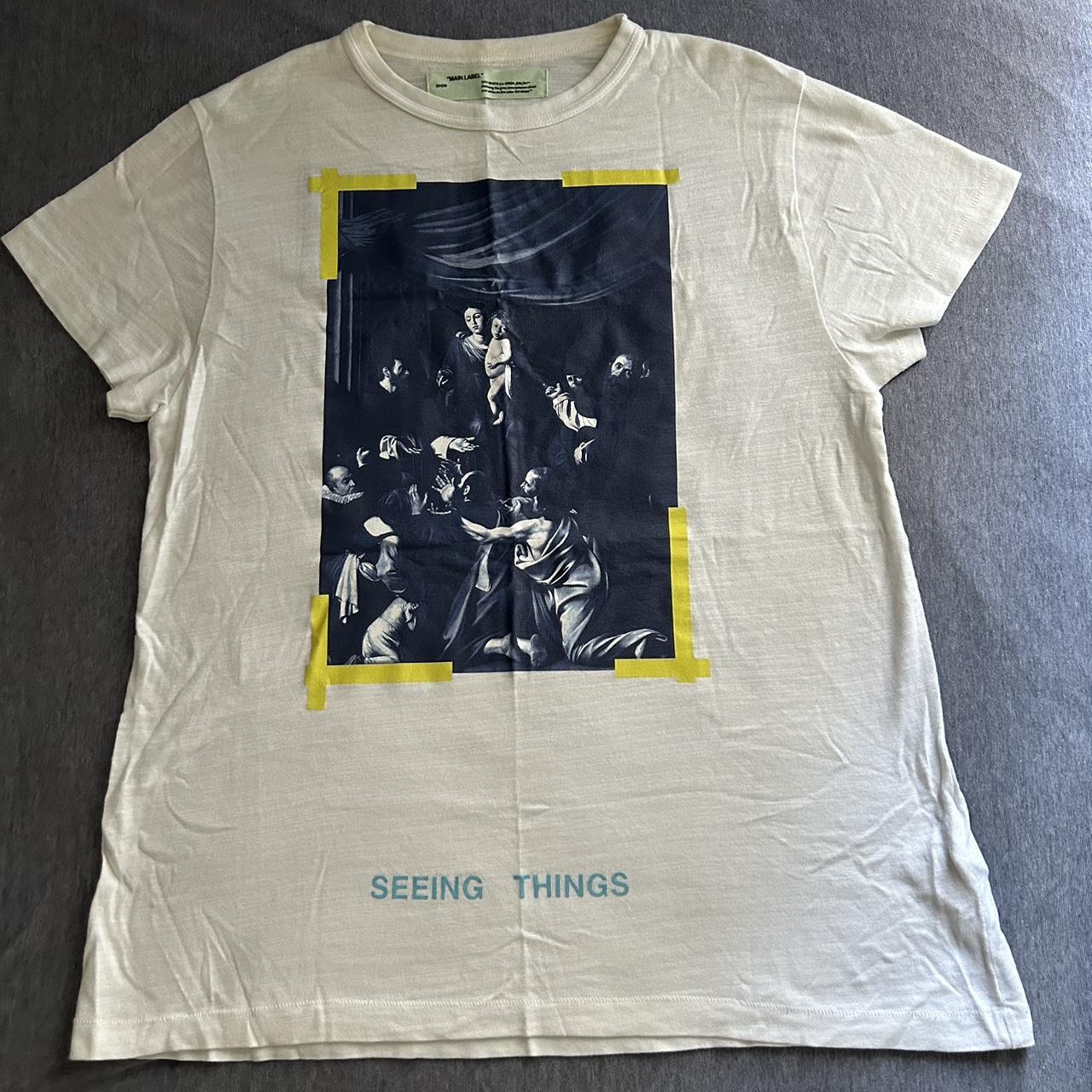 Seeing Things Off White Diag Caravaggio Tee Caravaggio Seeing