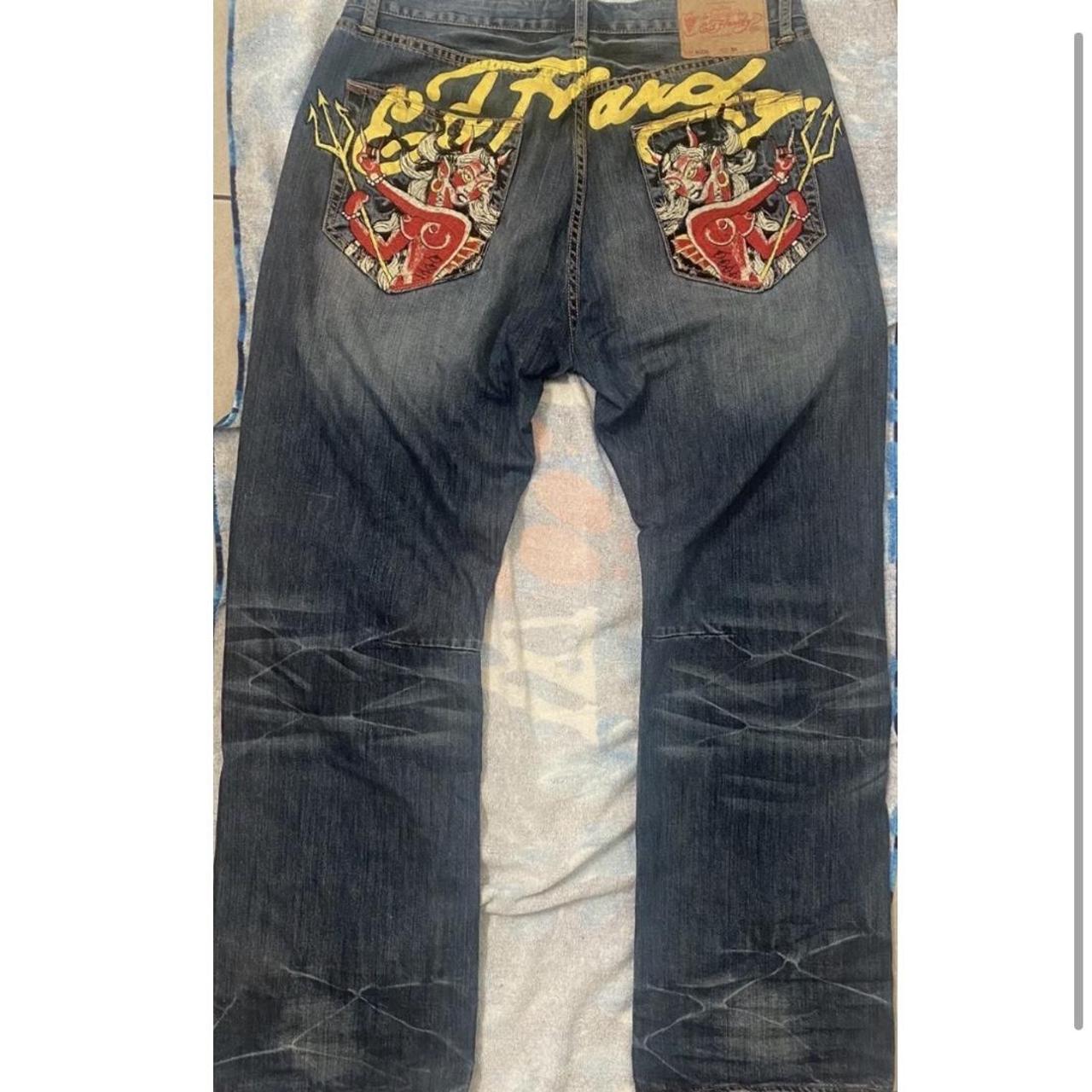 Ed Hardy jeans size 38 Taking offers!!! I have more... - Depop