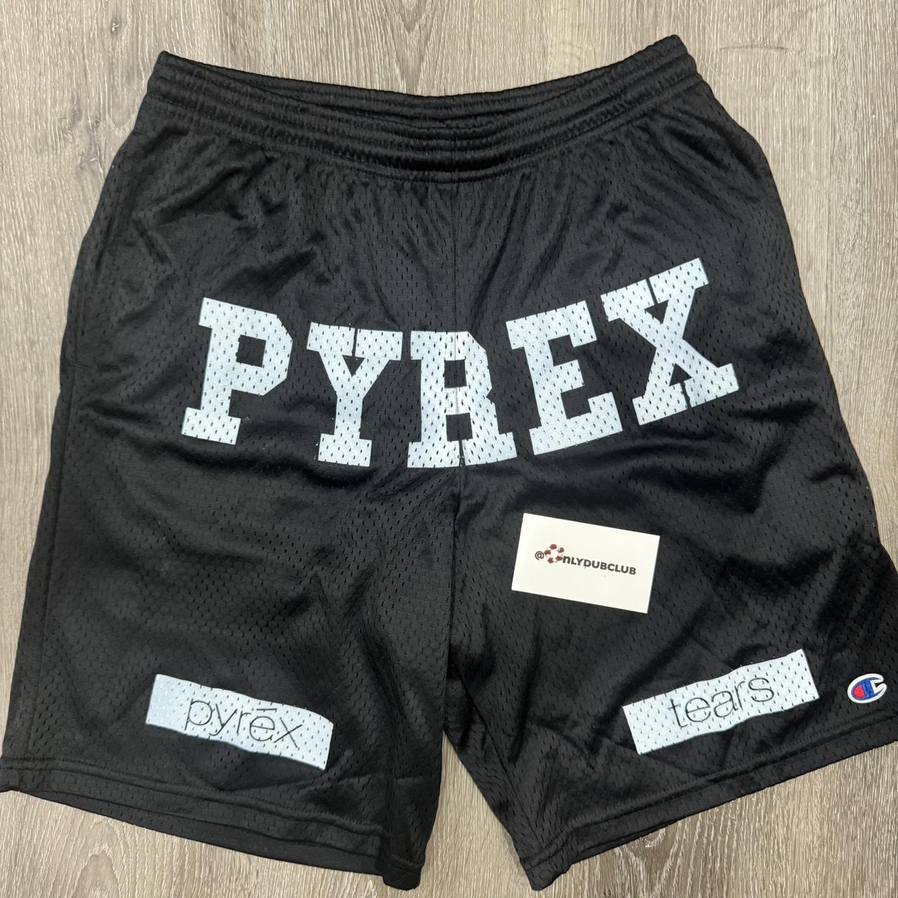 Item: Denim Tears x Pyrex Champion Shorts Size S,... - Depop