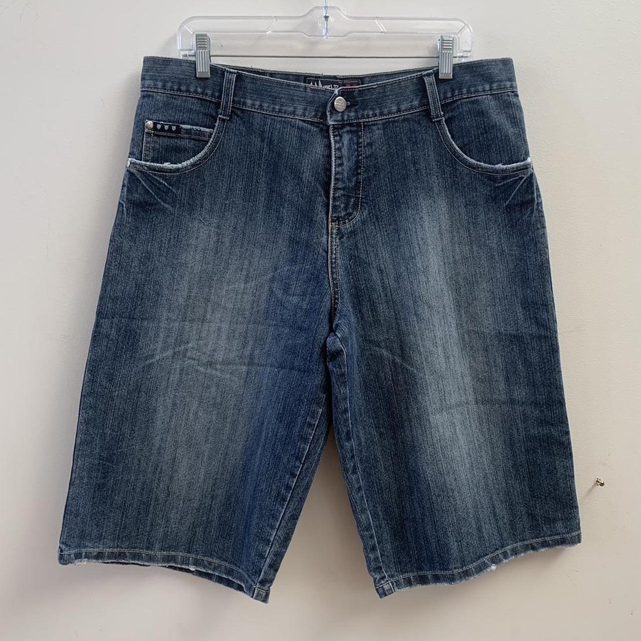 Vintage denim jorts - size 34 - baggy fit -... - Depop