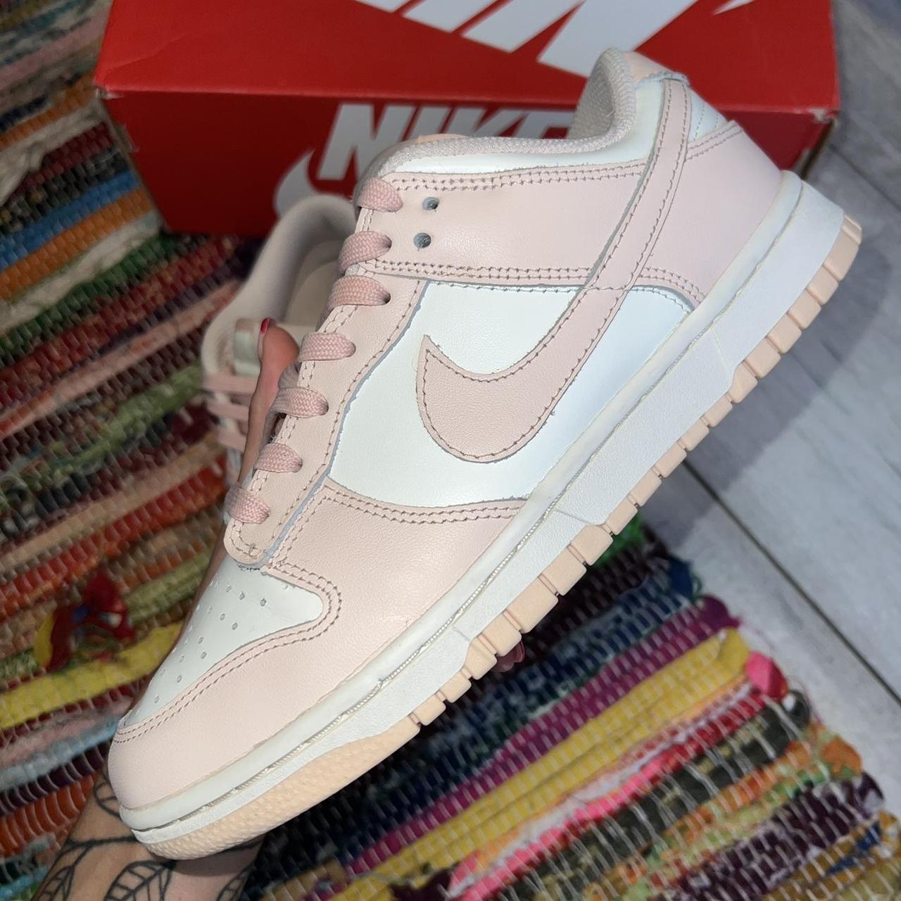 womens nike dunk low sail orange pearl