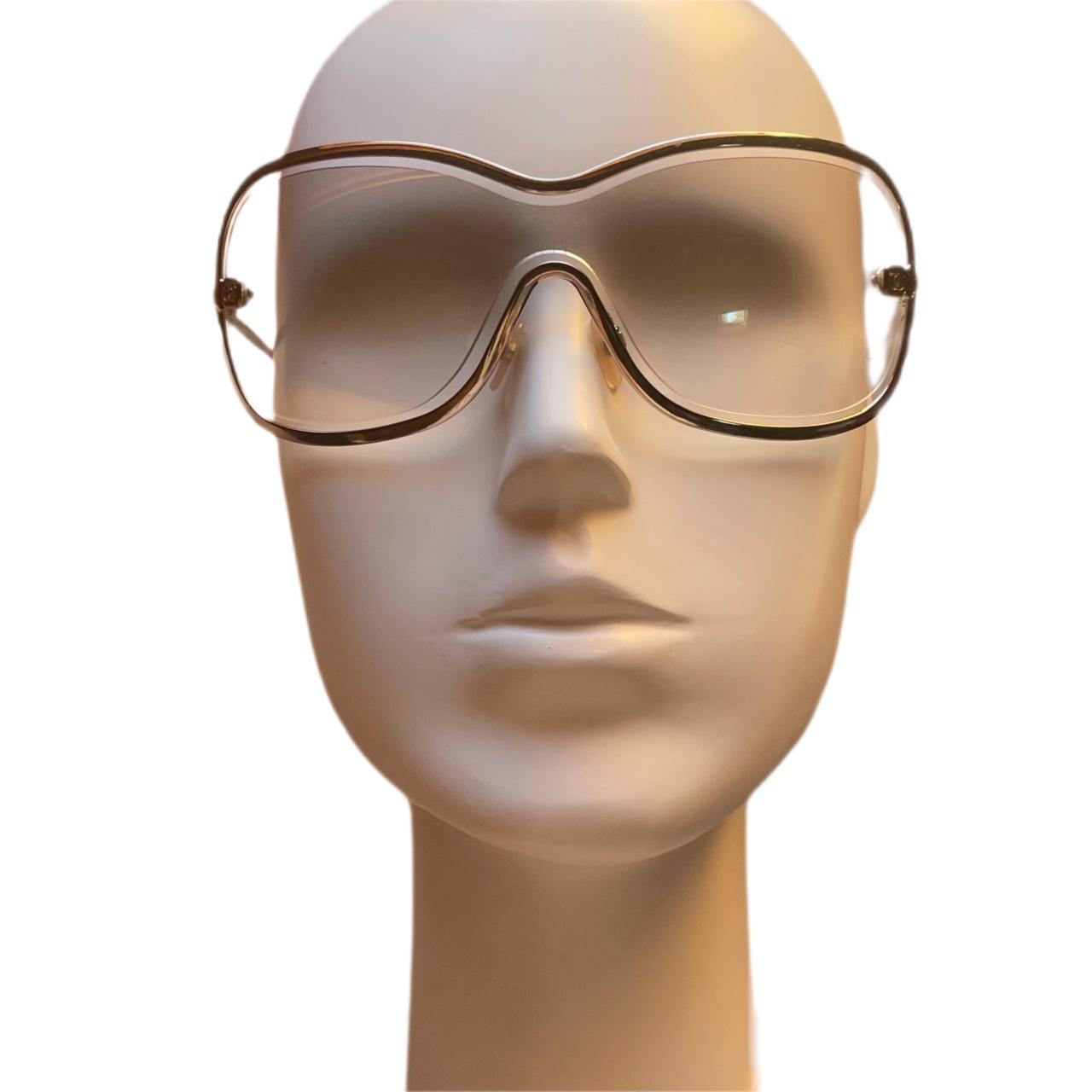 chanel silver sunglasses
