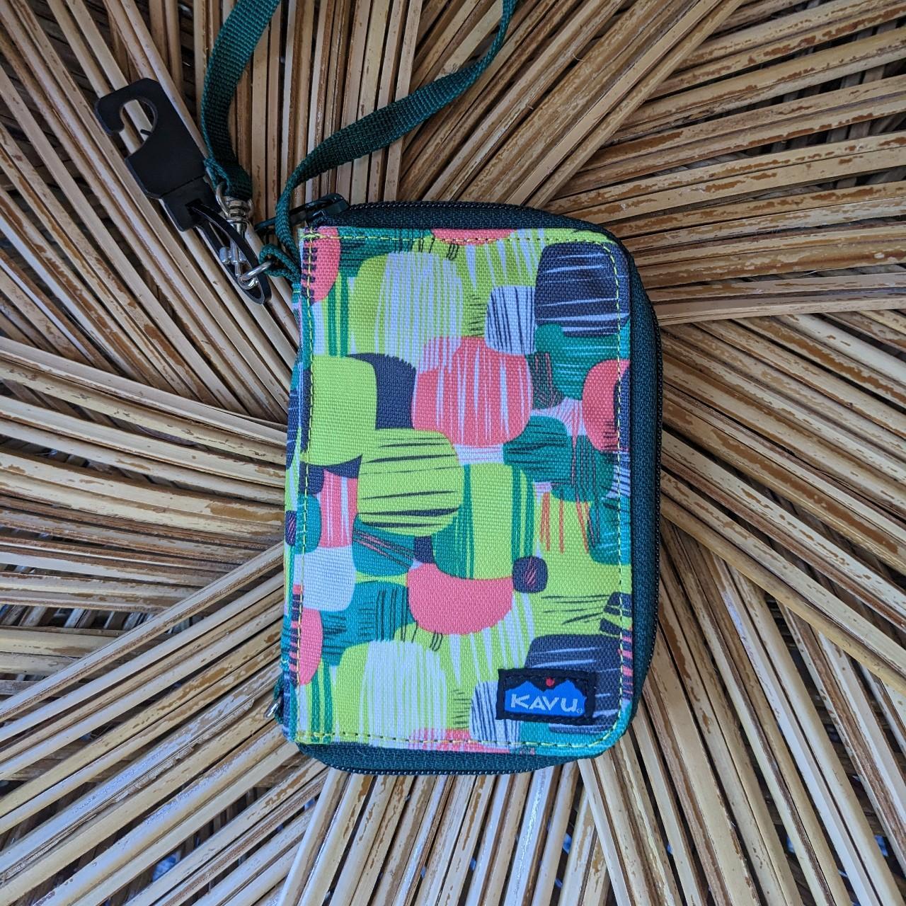 Kavu Women's Green and Pink Walletpurses Depop