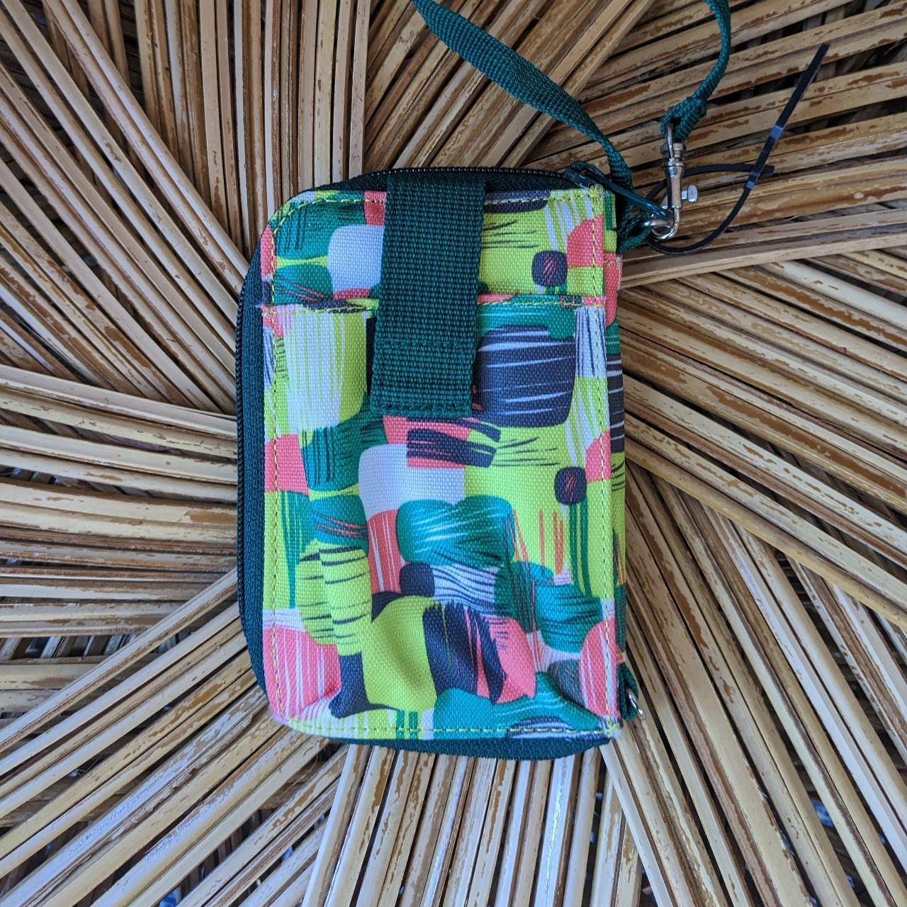 Kavu Women's Green and Pink Walletpurses Depop