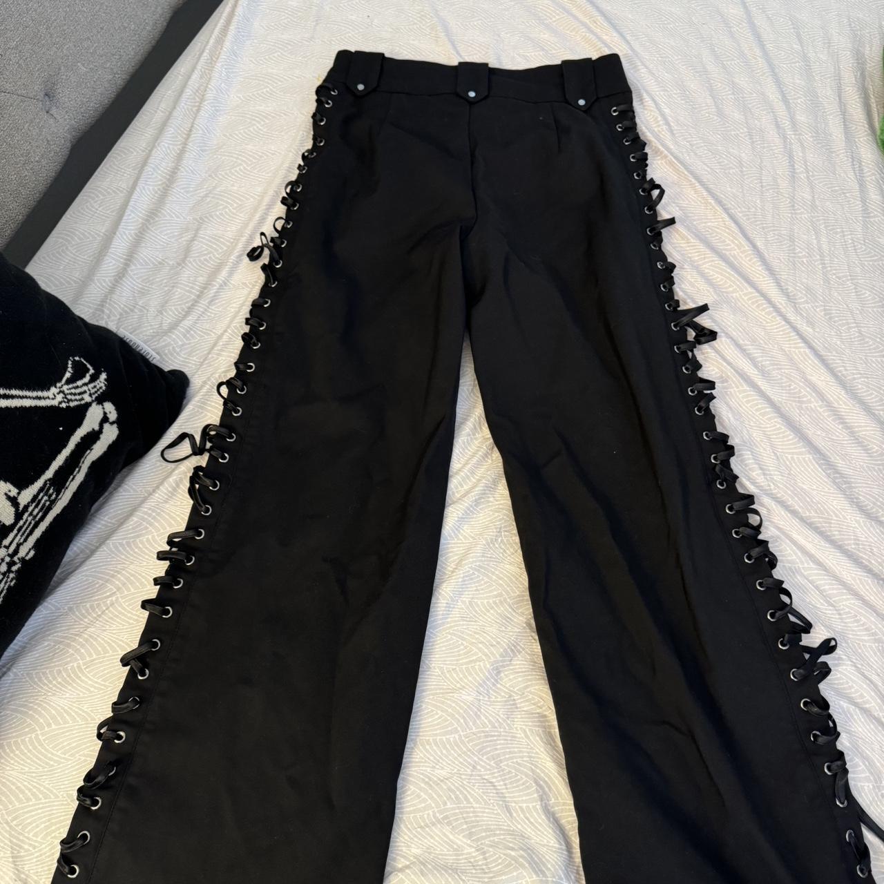 Black string pants | Depop