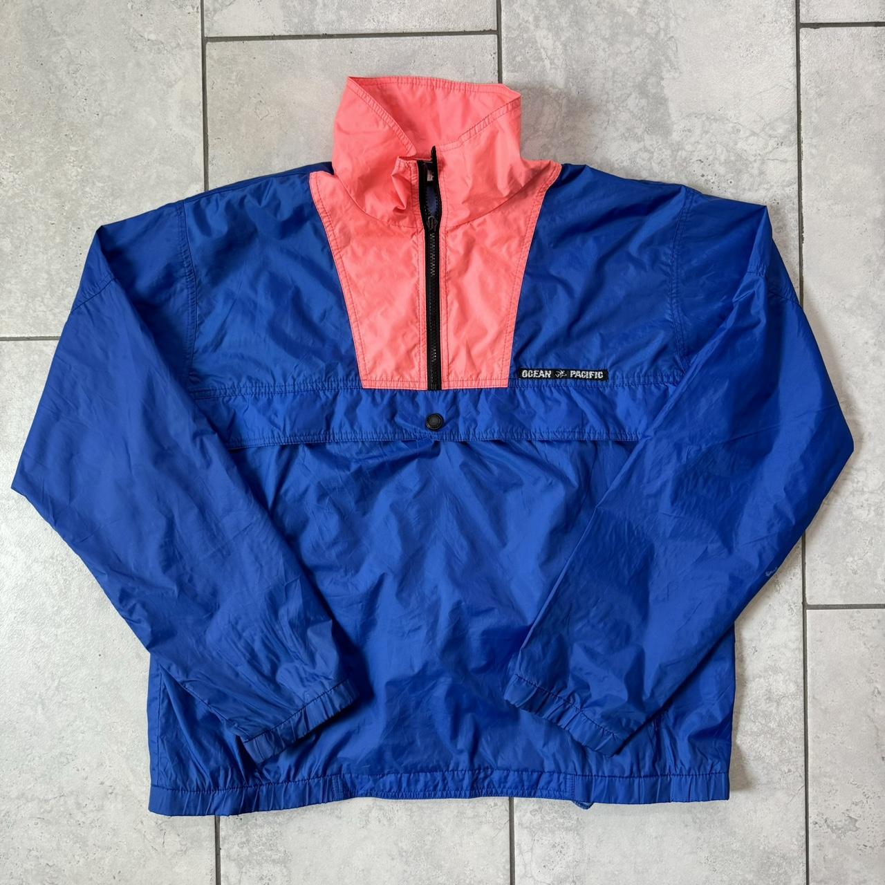 1980's Ocean Pacific Vintage Windbreaker Size XL... - Depop