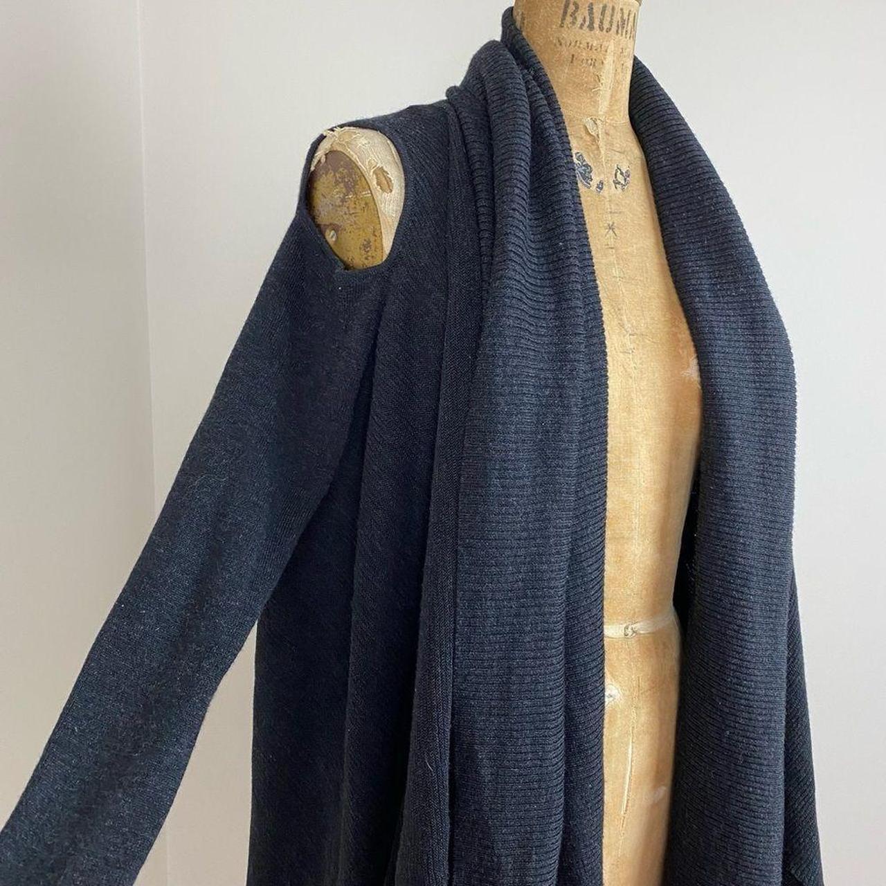 Cold shoulder open outlet front cardigan