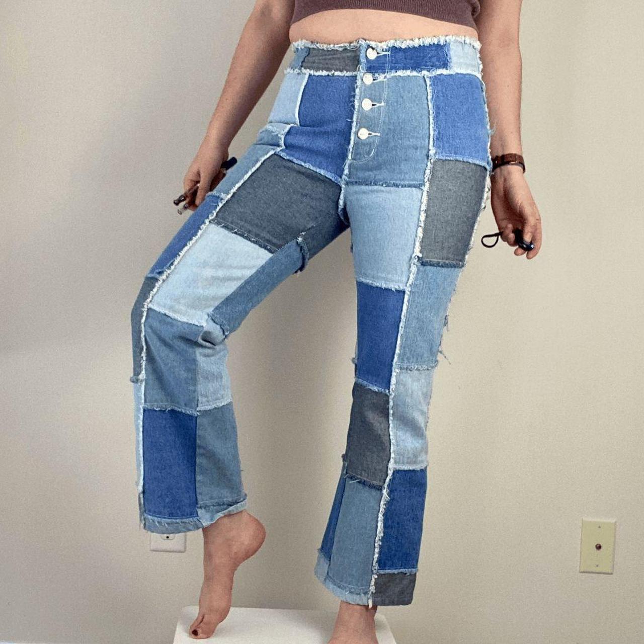 TLC Patch Jeans (Denim Multi-color) – Shop Israella