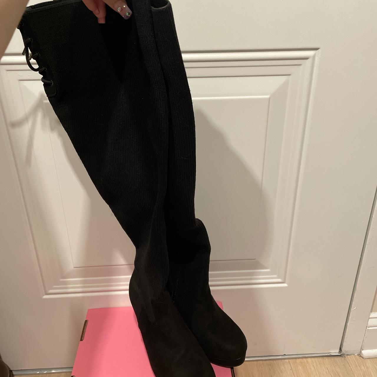 TORRID thigh high heel boots (FOR THICK THIGHS... - Depop