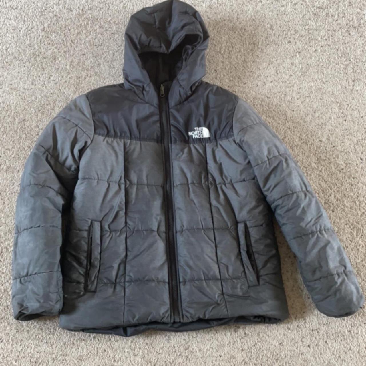 North face coat/ jacket reversible Size xl boys or... Depop