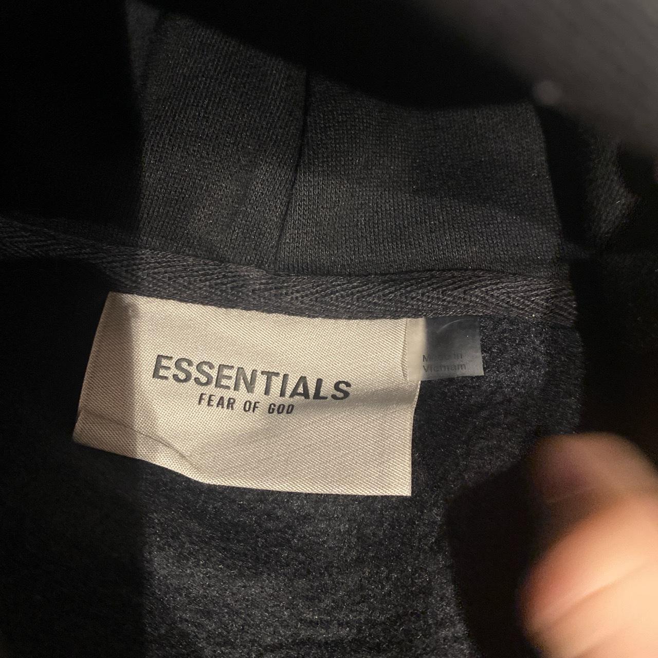 Essentials/ fear of god black hoodie #essentials... - Depop