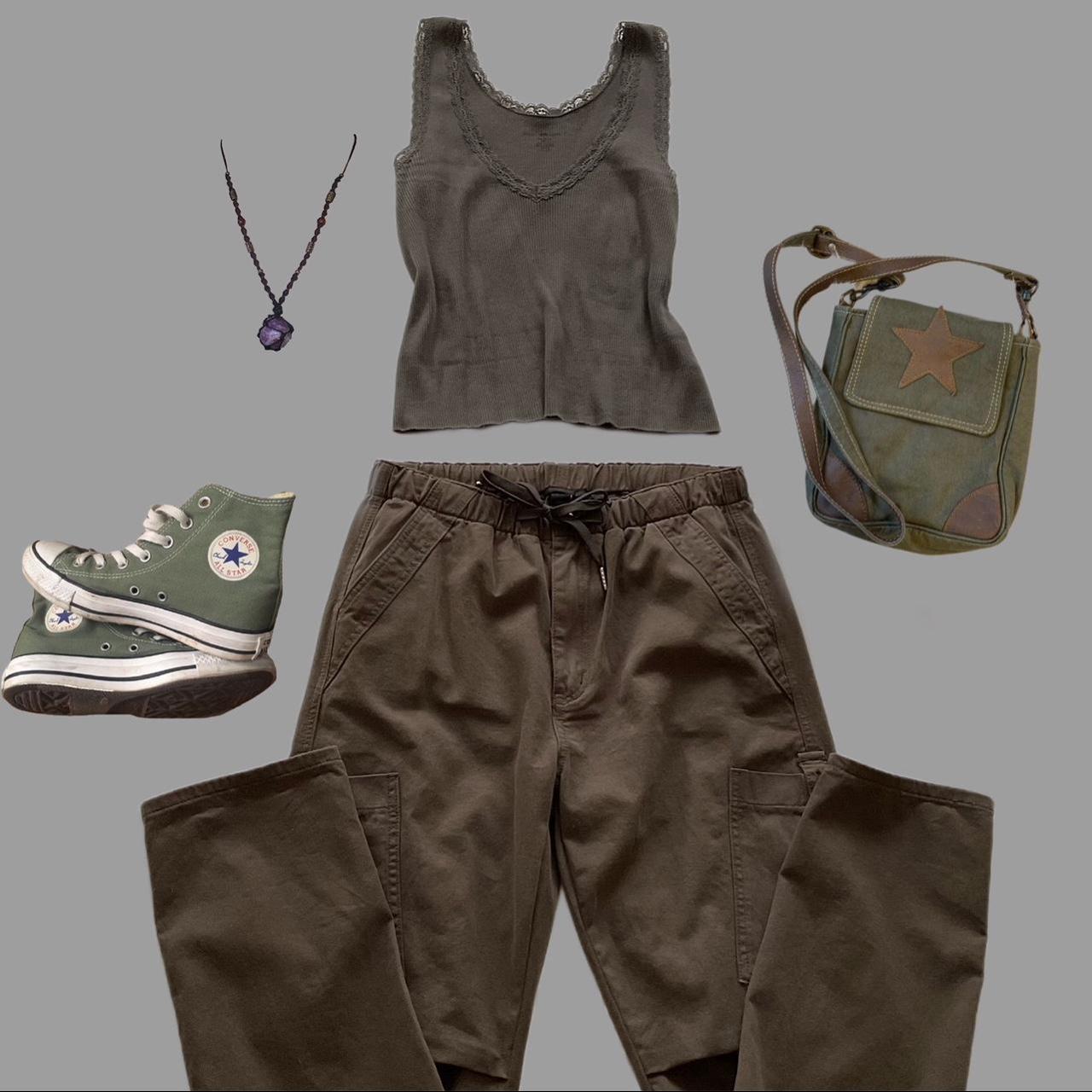 Cider Cargo Pants 🪐 Size L fits a 1214 🪐 Features a... Depop