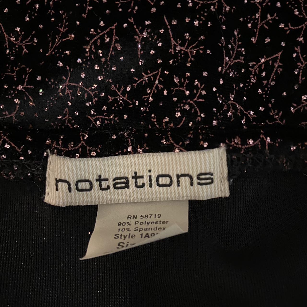 Notations Women's Black and Pink Skirt (4)
