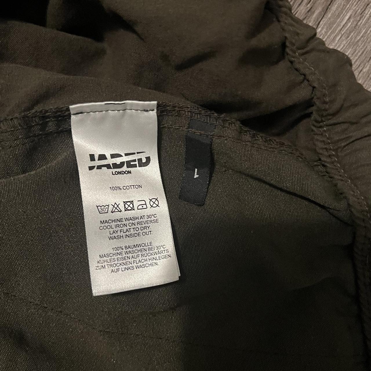 Jaded London Men's Green Trousers Depop