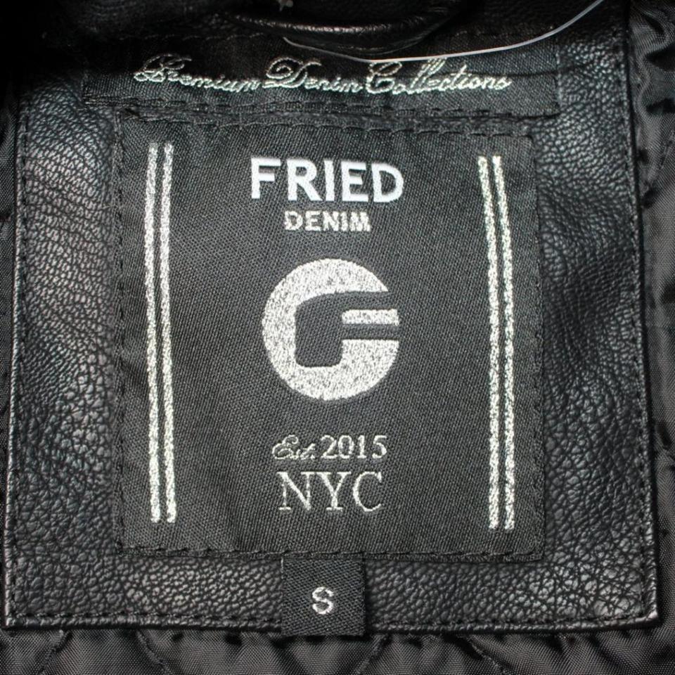 Fried denim leather store jacket