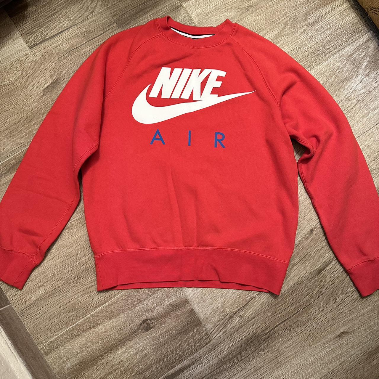 mens red nike sweater