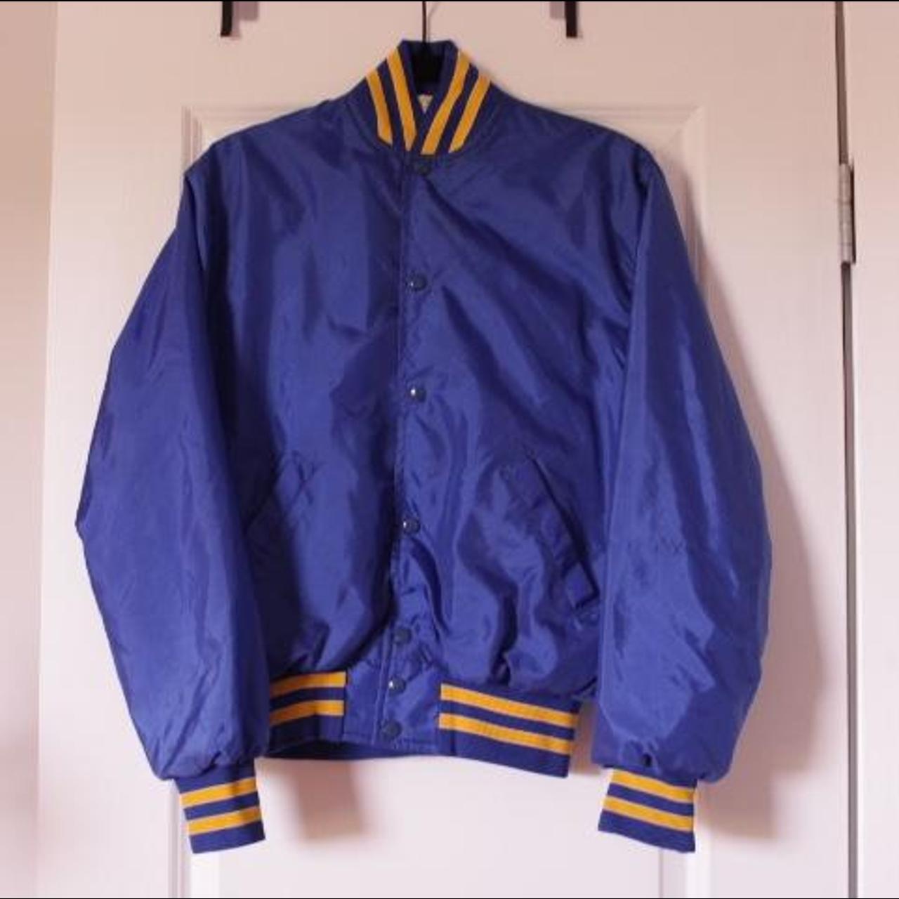 Women's Blue and Yellow Jacket | Depop