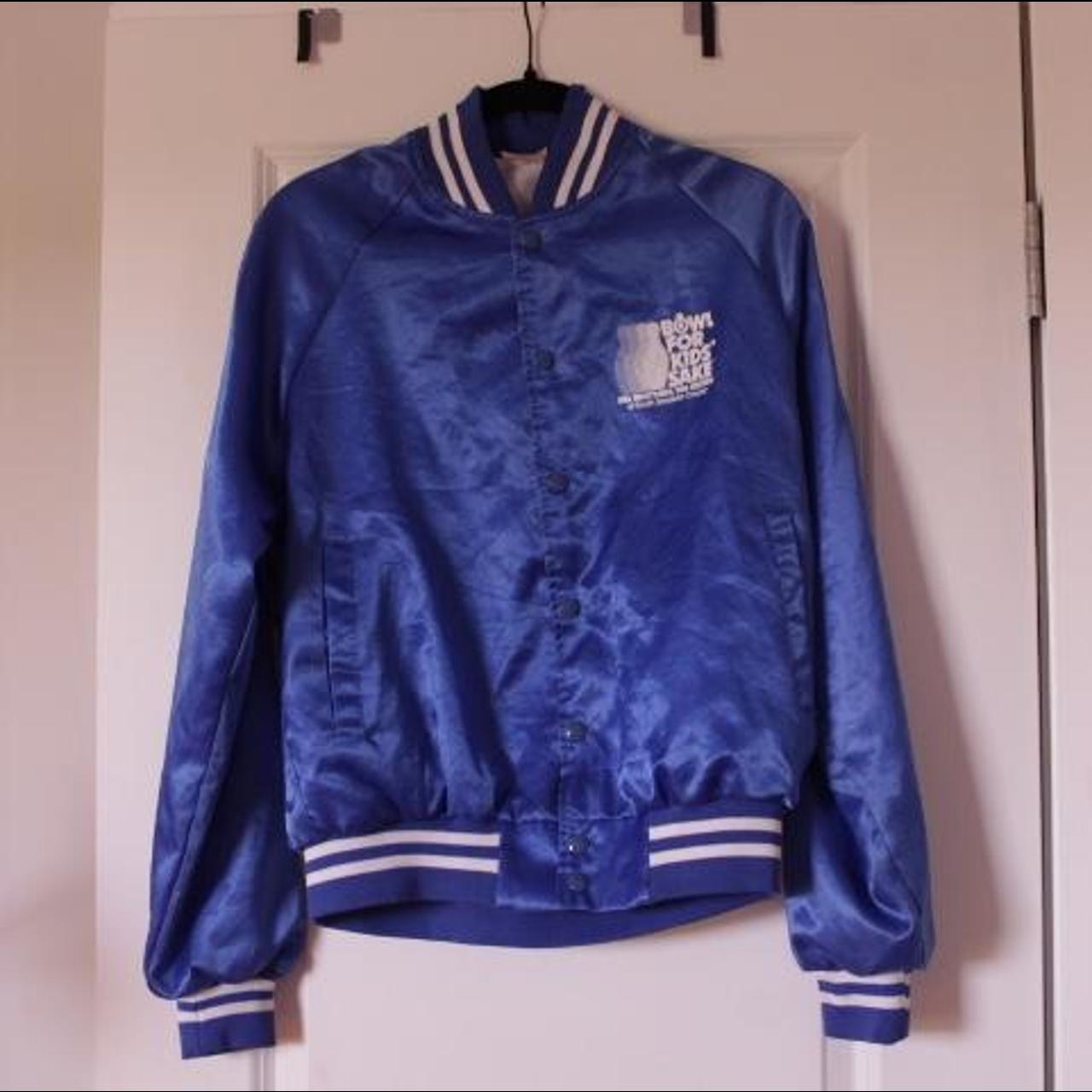 Women's Blue and White Jacket | Depop