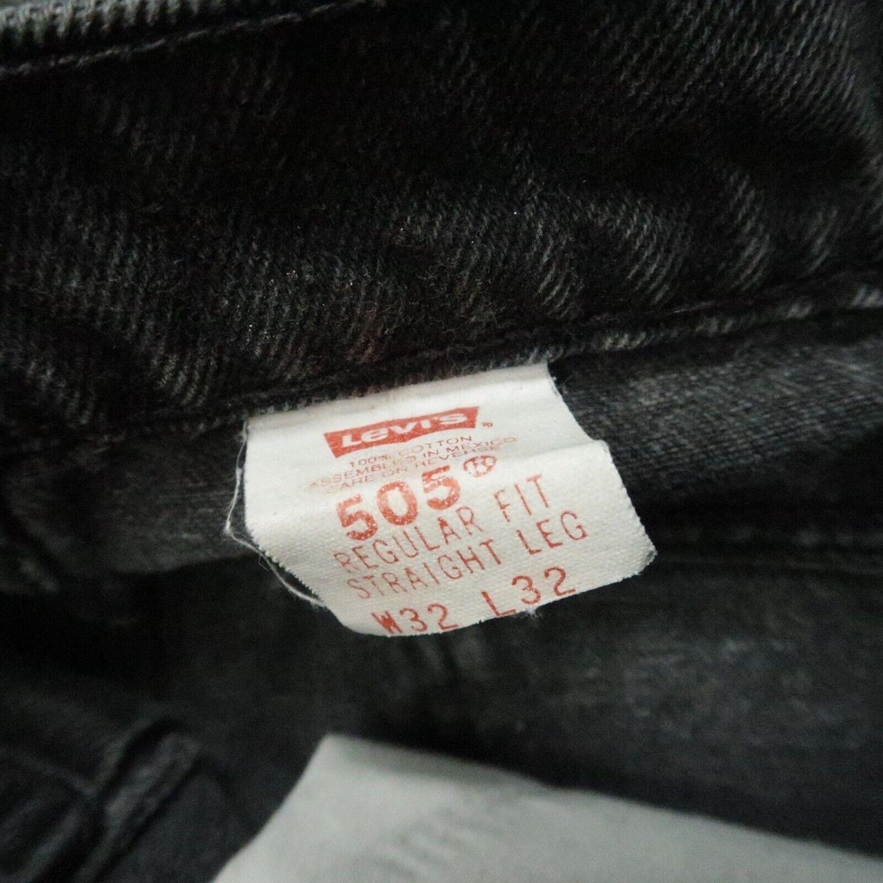 Levi's Men's Jeans - Black - 30" – VINTAGE Levis … - image 4