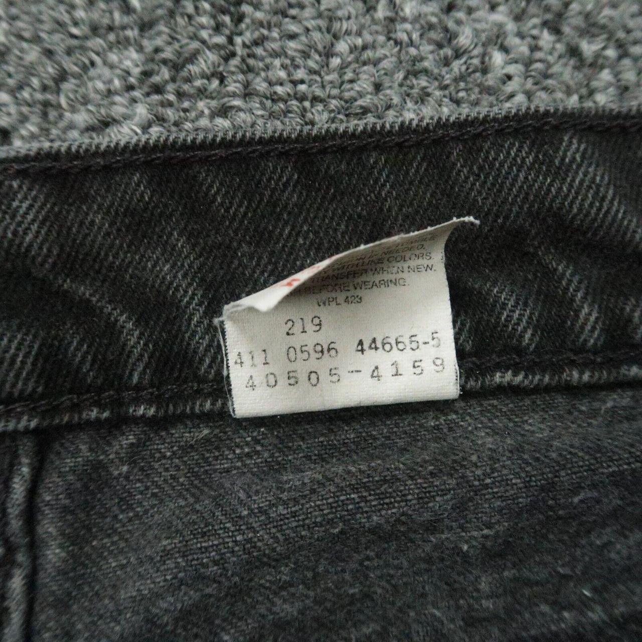 Levi's Men's Jeans - Black - 30" – VINTAGE Levis … - image 5