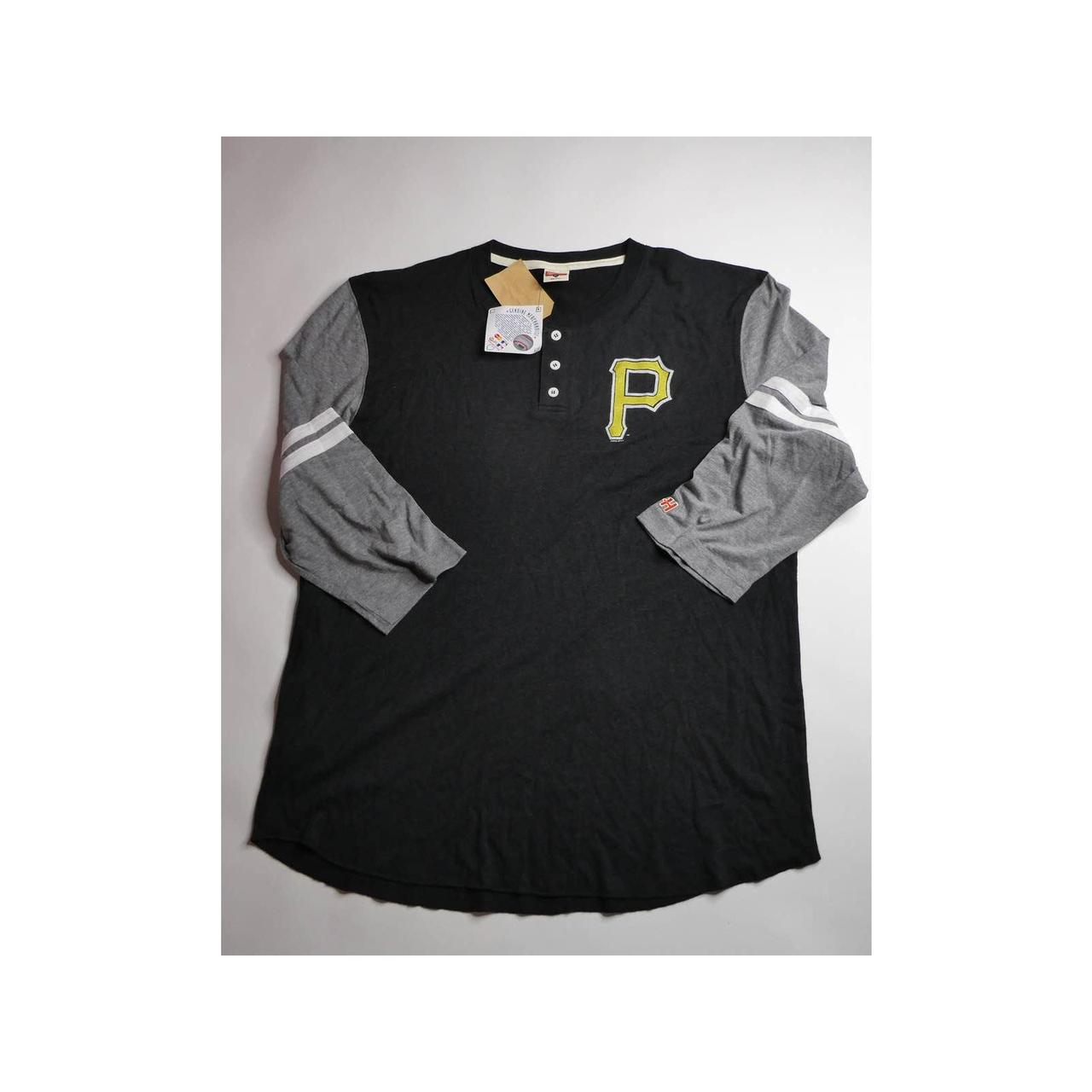 Pittsburgh Pirates 3/4 sleeve henley t-shirt from - Depop