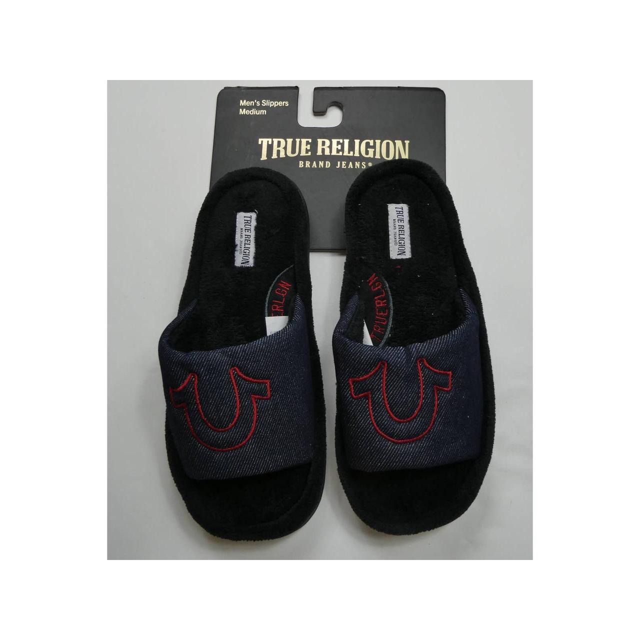 True religion men's discount slippers