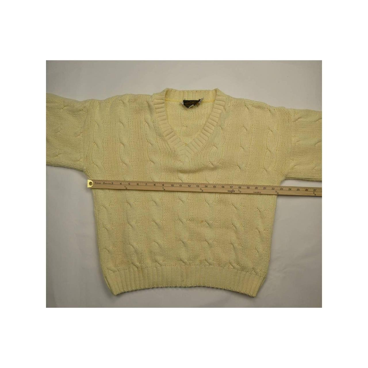 -vintage 90s Eddie Bauer cable knit... - Depop