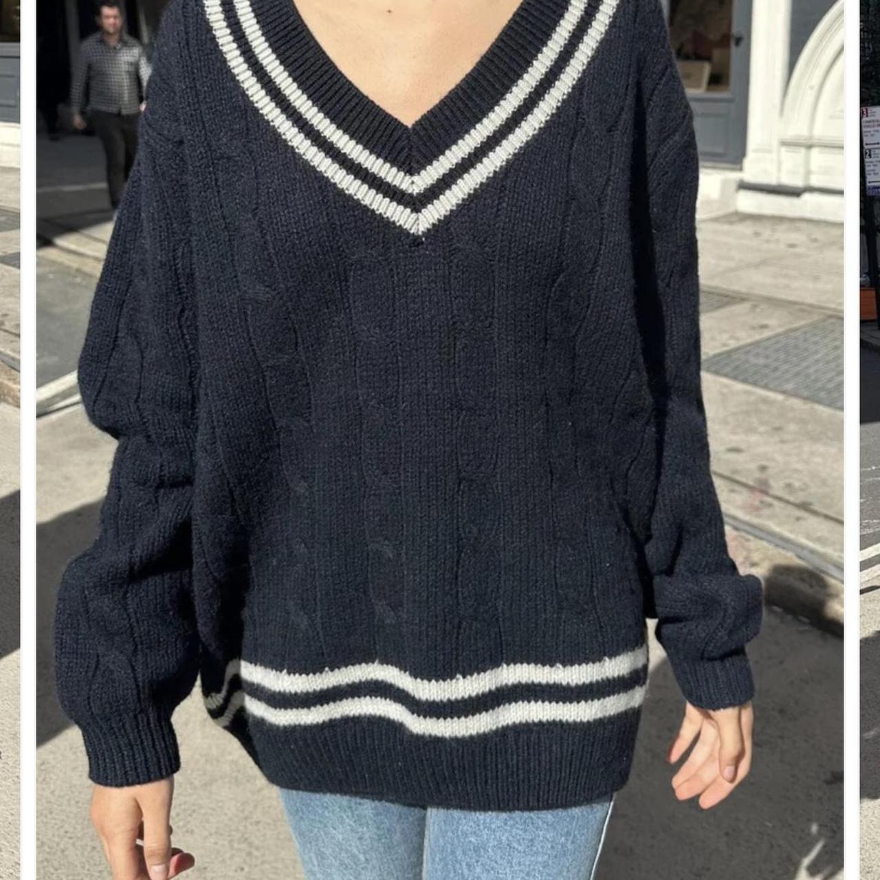 Brandy NIKKI HEAVY WOOL STRIPE SWEATER. Worn once... Depop