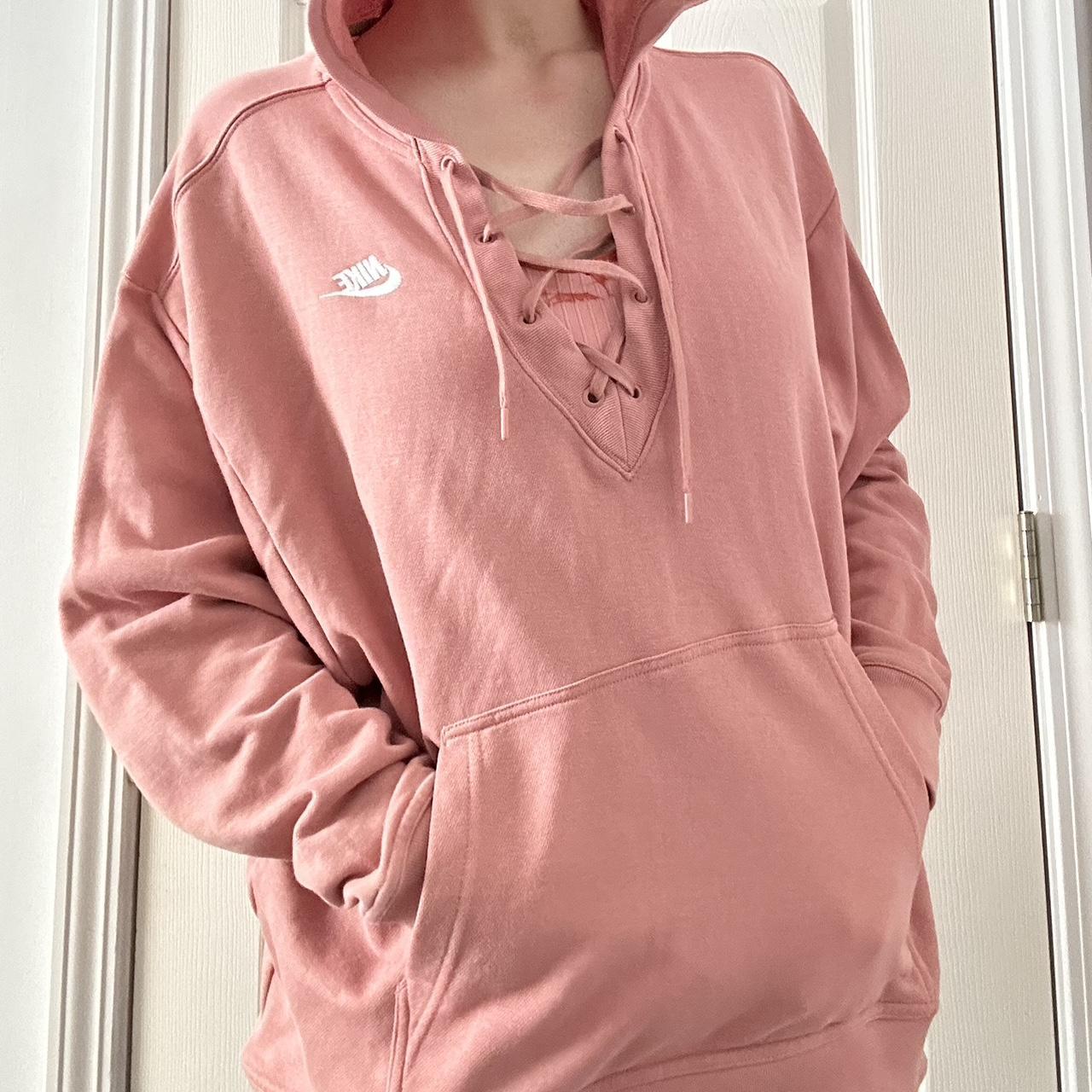 dusty pink nike hoodie