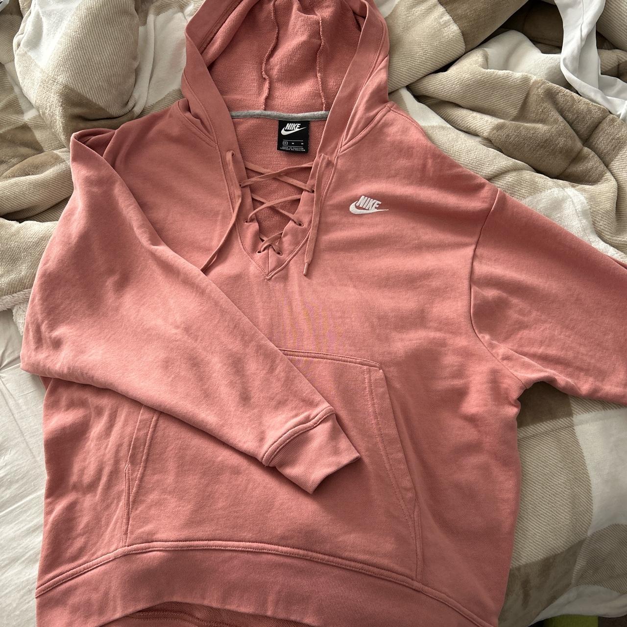 dusty pink nike hoodie