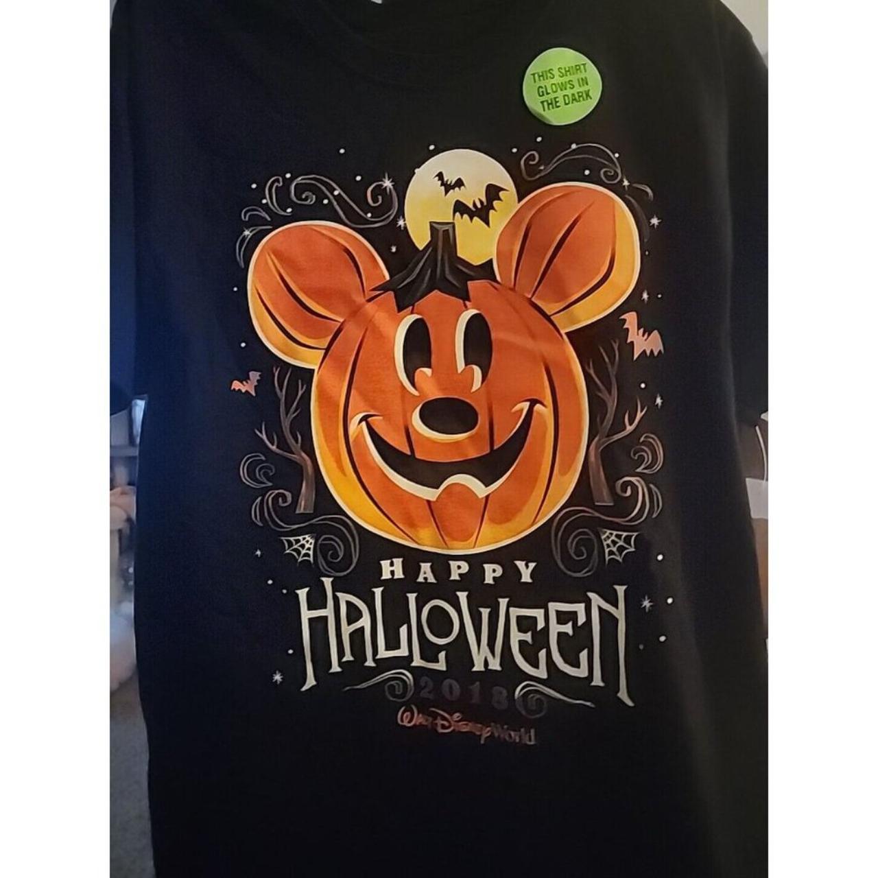 Glow in the dark disney halloween fashion shirts