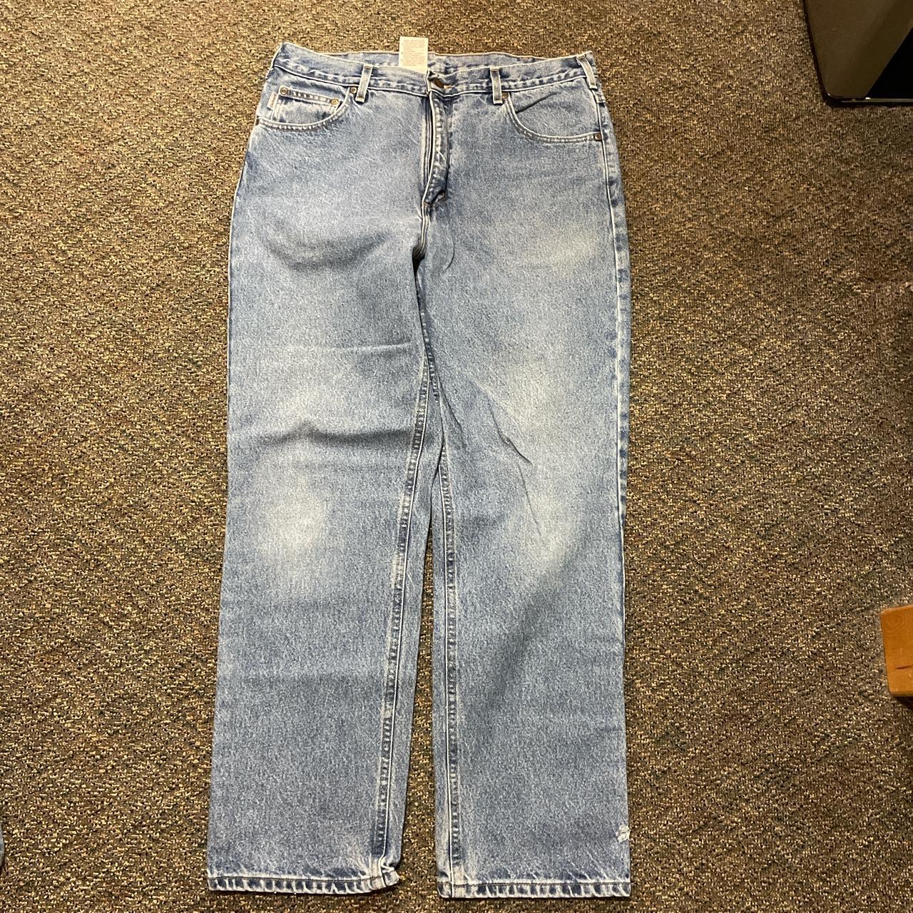 carhartt traditional fit jeans size 38x32. good... - Depop